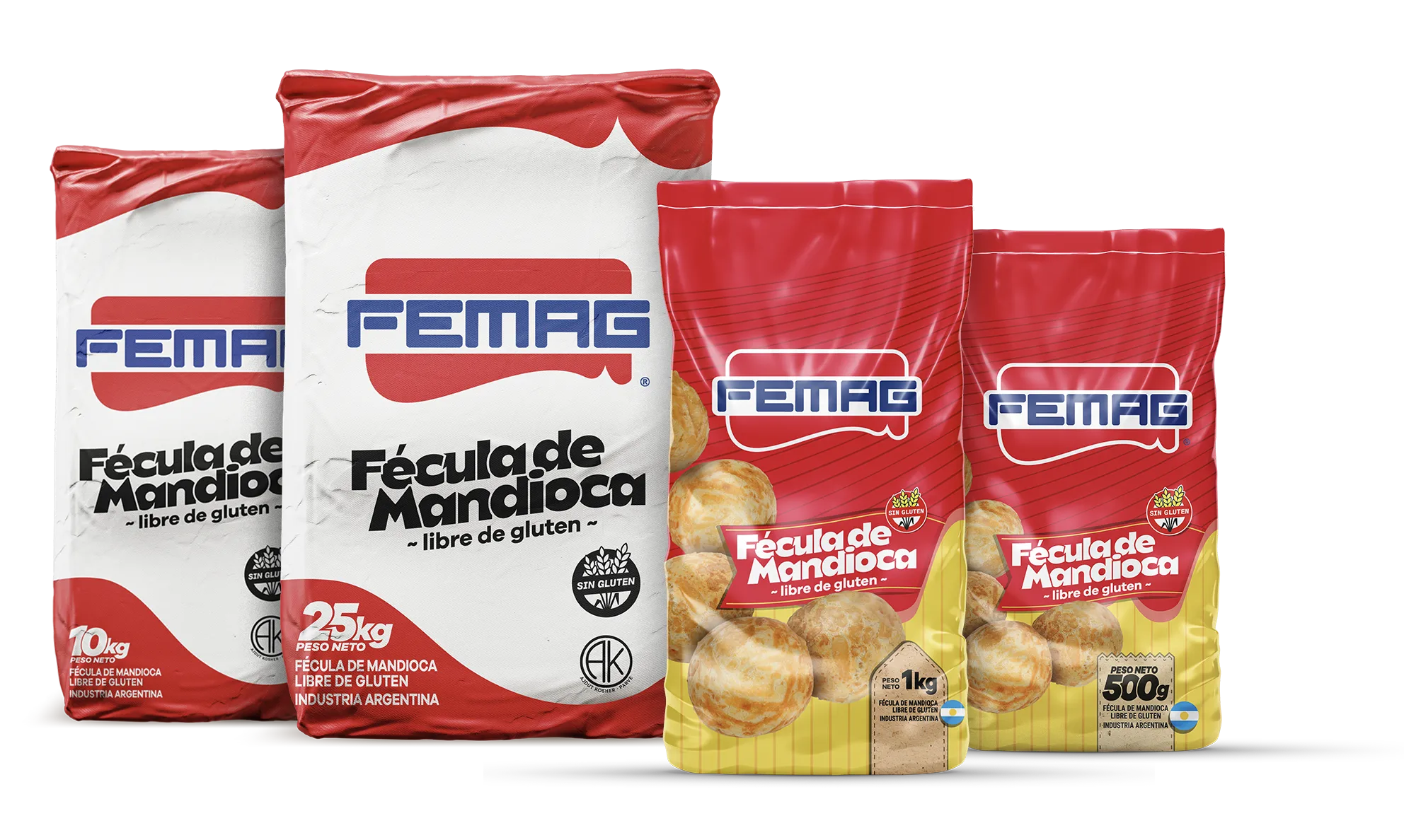 Fécula de mandioca nativa
